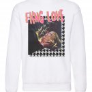OPENSPACE  SIZE L, art & fashion Crewneck Sweatshirt for man, white, biodegradable package