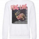 OPENSPACE  SIZE XXL, art & fashion Crewneck Sweatshirt for man, white, biodegradable package