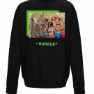 OPENSPACE  SIZE XL, art & fashion Crewneck Sweatshirt for man, black, biodegradable package