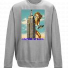 OPENSPACE  SIZE M, art & fashion Crewneck Sweatshirt for man, gray, biodegradable package