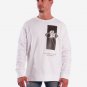 OPENSPACE  SIZE XXL, art & fashion Crewneck Sweatshirt for man, white, biodegradable package