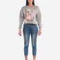 OPENSPACE SIZE L, art & fashion Crewneck Sweatshirt for woman, gray, biodegradable package
