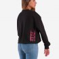 OPENSPACE SIZE L, art & fashion Crewneck Sweatshirt for woman, black, biodegradable package