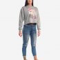 OPENSPACE  SIZE XS, art & fashion Crewneck Sweatshirt for woman, gray, biodegradable package