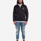 OPENSPACE  SIZE M, art & fashion zipped hooded Sweatshirt for man, black, biodegradable package