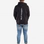 OPENSPACE SIZE M, art & fashion zipped hooded Sweatshirt for man, black, biodegradable package