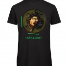 OPENSPACE SIZE L 100% organic cotton, vegan, biodegradable packaging, art t-shirt for man, black