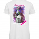 OPENSPACE SIZE  M 100% organic cotton, vegan, biodegradable packaging, art t-shirt for woman, white