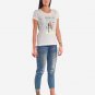 OPENSPACE SIZE L 100% organic cotton, vegan, biodegradable packaging, art t-shirt for woman, white