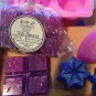 Scented Wax Melt Snap Bar / Highly Scented / with Glitter / 2.5 Oz / Tie Dye