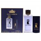 K by Dolce & Gabbana Gift Set Eau de Toilette 3.3 oz Spray + 2.5 oz Deodorant Stick.