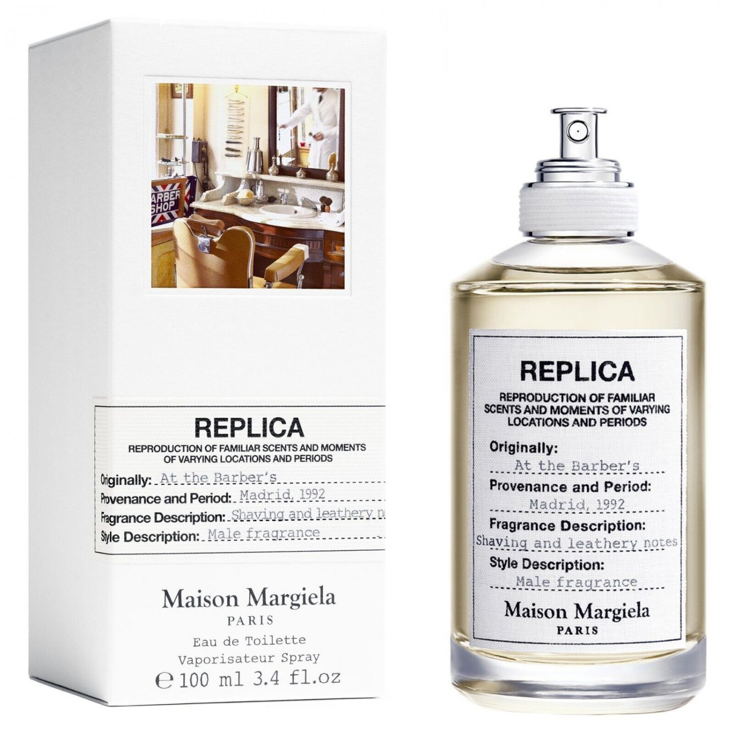 Maison Margiela Replica At the Barber's Eau de Toilette 3.4 oz Spray.