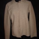 $215 BETH BOWLEY Merino Wool Cardigan Sweater L Large