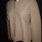 $215 BETH BOWLEY Merino Wool Cardigan Sweater L Large