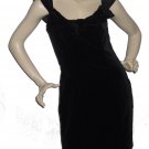 $145 LAURA ASHLEY Black Velvet "Bow" Dress Sz 8 Medium