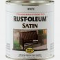 Rust-Oleum SATIN WHITE 1qt Stops Rust Smooth PROTECTIVE ENAMEL Oil-Base 7791-502