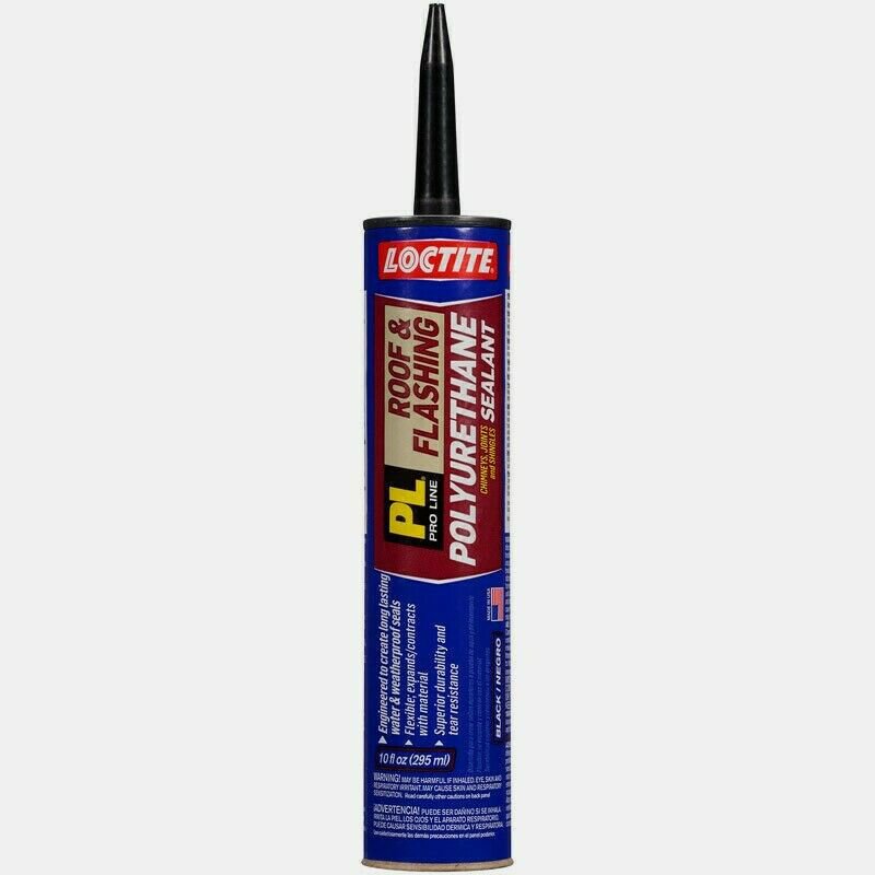 Loctite PL ROOF & FLASHING 10 oz. Polyurethane Sealant Matte Black
