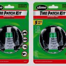 2 Slime Radial 5pc TIRE PATCH KIT Glue Scuffer Patches Tubeless Repair ATV 2030A