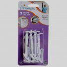 Dreambaby L1404A Cabinet & Drawer Safety Latches Child Proof White Adhesive 7 pk