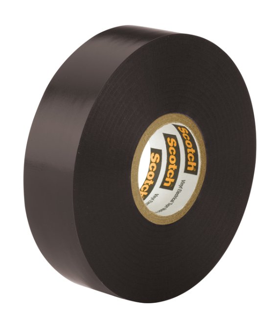 Scotch SUPER 88 Black ELECTRICAL TAPE Premium Grade 3/4" x 66 ft. L