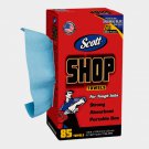 Scott Paper SHOP TOWELS Portable Box 10.4" x 11" 85ct Absorbs Oil Strong 75090