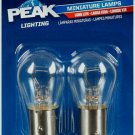 Peak Miniature Lamps 12.8V S8 Automotive Bayonet Bulb 2pk Car 1157 1157LL-BPP