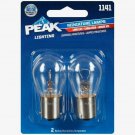 Peak Miniature 12.8 volt S8 Automotive Lamp Bulb 2pc Long Life 1500hr 1141LL-BPP