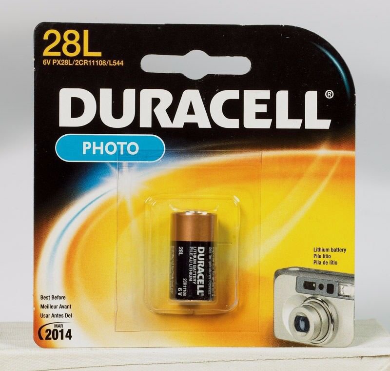 6 "DURACELL" 6 volt Lithium Photo Camera Battery 28L, 2CR11108, L544