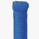 SecureLine 50' BLUE Braided Nylon PARACORD Military Grade Rope Cord 110 lb
