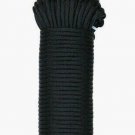 SecureLine 100' BLACK Braided Nylon PARACORD Rope Cord Military Grade 110 lb