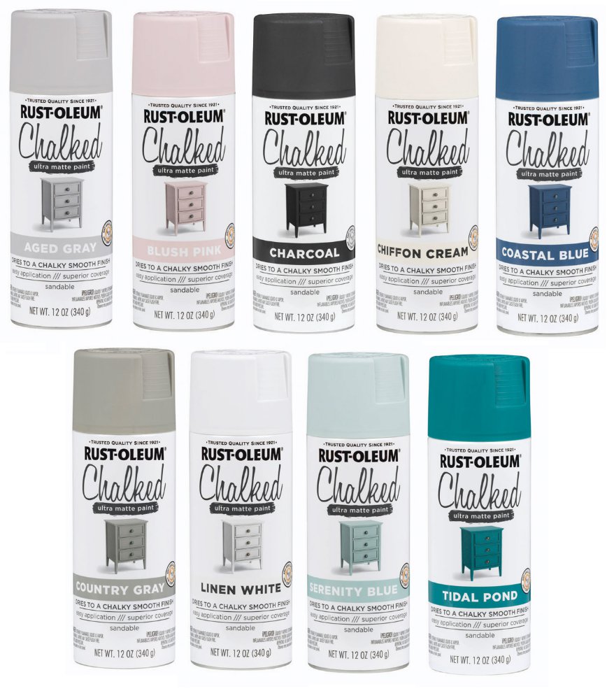 Rust Oleum Chalked Ultra Matte Finish Chalk Spray Paint 12oz PICK COLOR 642a07ec01ed5 514684b
