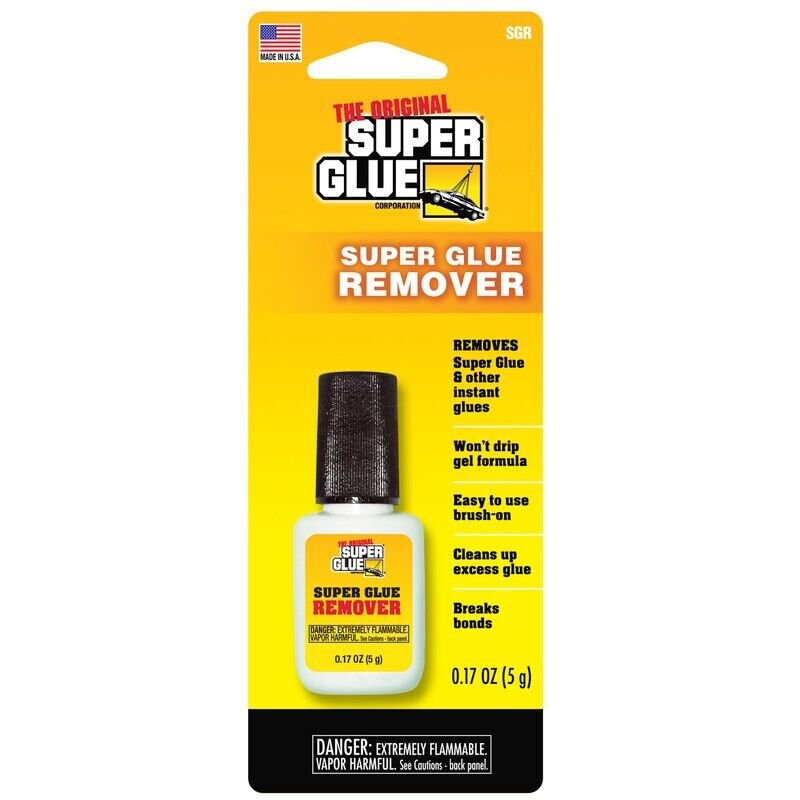 The Original Super Glue Super Glue Remover Easy Gel BrushOn SGR 0.17 oz