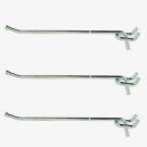3pk~ Crawford 10" STRAIGHT HOOK Double Prong 1/4" Peg Board Tools Lawn 14510-75