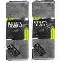 2 ~ Viking Gray Monster Utility Towels Microfiber Final Shine 16" x 16" 8 pack