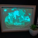 personalised bambi  inspired papercut shadow box, night light digital templet, svg, pdf, scut 5  A