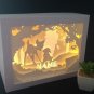 personalised bambi inspired papercut shadow box, night light digital templet, svg, pdf, scut 5 B