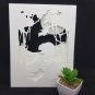 dinosaur t-rex papercut shadow box, night light digital templet, svg, pdf, scut5 A