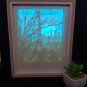 lady bug -cat noir inspired papercut shadow box, night light digital templet, svg, pdf, scut5