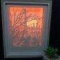 lady bug -cat noir inspired papercut shadow box, night light digital templet, svg, pdf, scut5