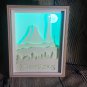 LORD OF THE RINGS inspired papercut shadow box, night light digital templet, svg, pdf, scut5
