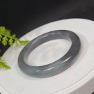 Natural Certificated Smoky Purple Violet Hetian Nephrite Bangle 57MM