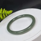 Natural Certificated Qiemolan Hetian Nephrite Bangle 60MM