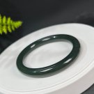 Natural Certificated Deep Qiemolan Hetian Nephrite Bangle 59MM
