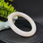 Natural Certificated Sugar White Nephrite Bangle 59MM