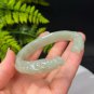 Natural Certificated Hand Carved Two Dragon Heads Yellow Hetian Nephrite Open Bangle 59MM