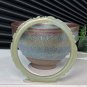 Natural Certified Hand Carved Plum Blossom Green Lake Floating Dandelion Hetian Nephrite Bangle 56MM