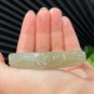 Natural Certified Hand Carved Plum Blossom Green Lake Floating Dandelion Hetian Nephrite Bangle 56MM
