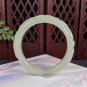 Natural Certified Hand Carved Ruyi Bat Green Lake Floating Dandelion Hetian Nephrite Bangle 52MM