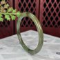 Natural Certificated Icy Green Lake Hetian Nephrite Thin Round Bangle 52MM