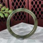 Natural Certificated Icy Green Lake Hetian Nephrite Thin Round Bangle 52MM